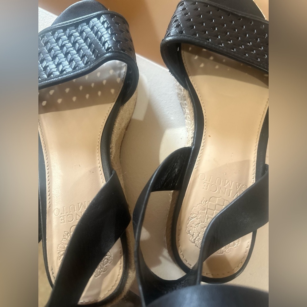 Women’s‎ Vince Camuto Kovya Black Espadrille Platform Sandals. Size is 6.5. - Picture 5 of 8